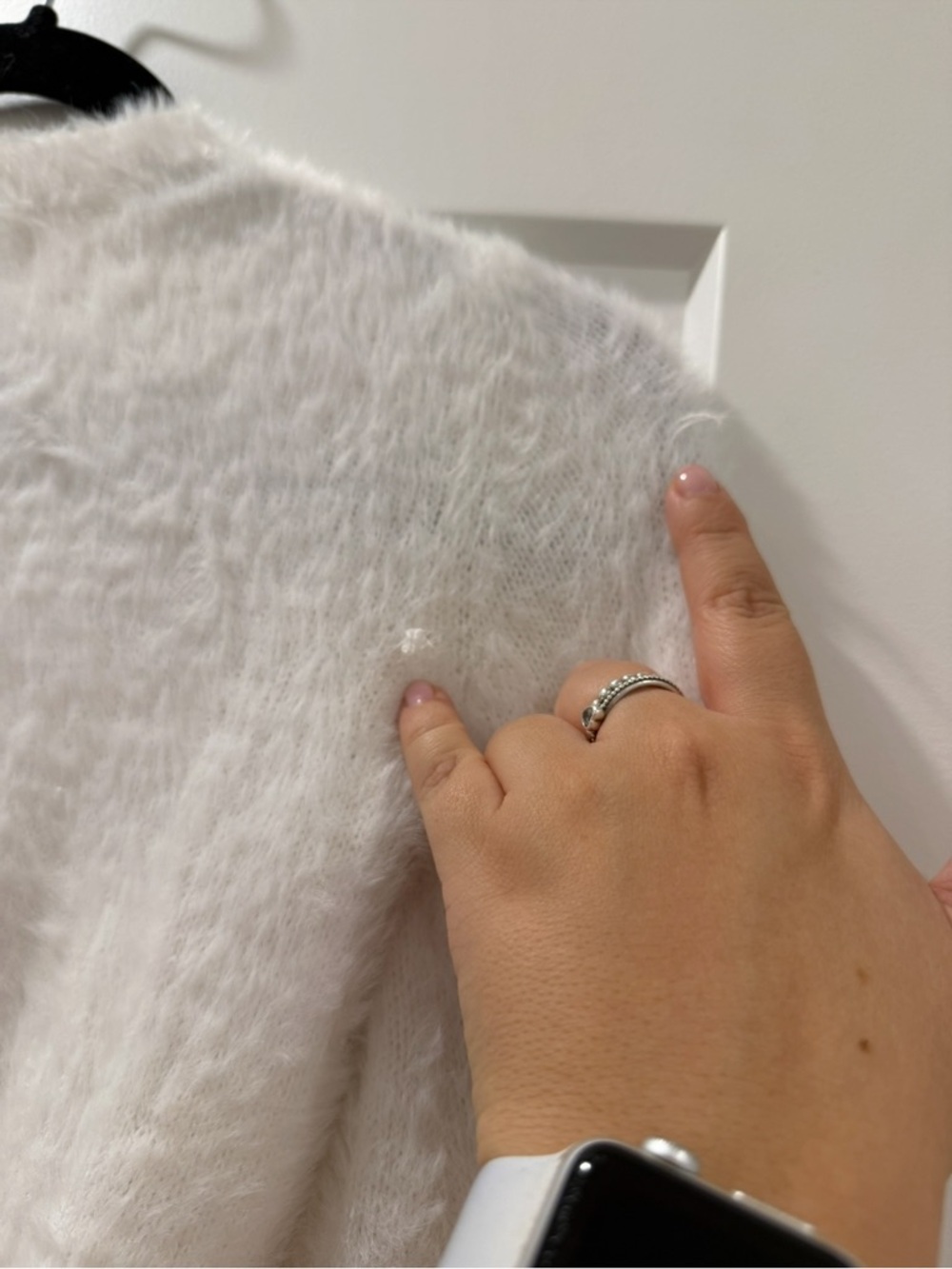 Sunday Best Aritzia Eyelash Cropped Sweater (w/ pulls) - Picture 7 of 9